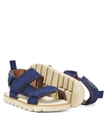 Leather and grosgrain sandals | PèPè