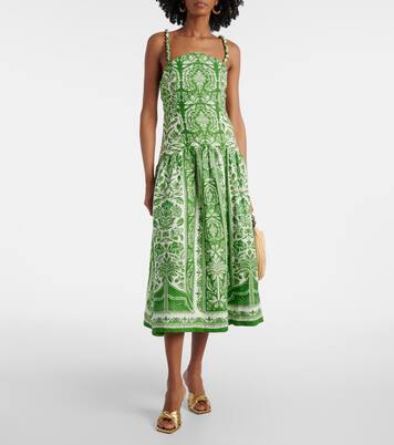 花卉棉质加长连衣裙 | Farm Rio