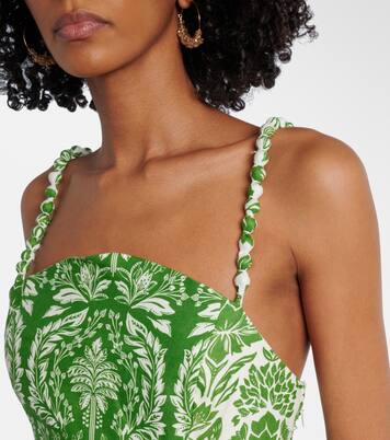 花卉棉质加长连衣裙 | Farm Rio