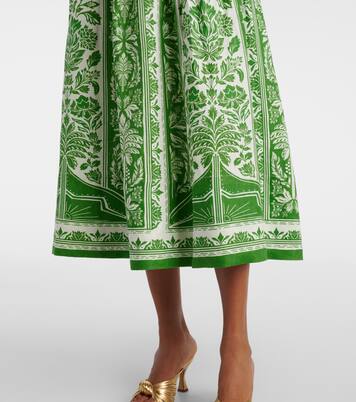 花卉棉质加长连衣裙 | Farm Rio