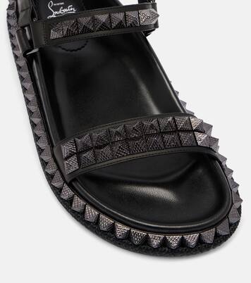 Pyrabizz spiked leather sandals | Christian Louboutin