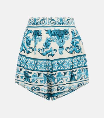 Printed high-rise shorts | Adriana Degreas