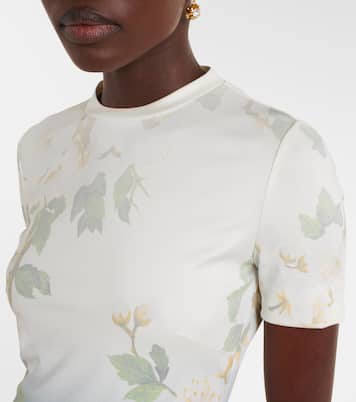 Abito lungo con stampa floreale | Oscar de la Renta