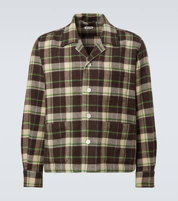 Woodcrest plaid wool flannel overshirt | Bode