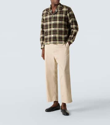 Woodcrest plaid wool flannel overshirt | Bode
