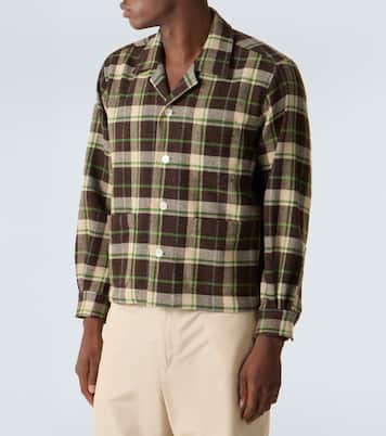 Woodcrest plaid wool flannel overshirt | Bode