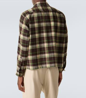 Woodcrest plaid wool flannel overshirt | Bode