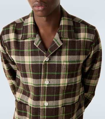 Woodcrest plaid wool flannel overshirt | Bode