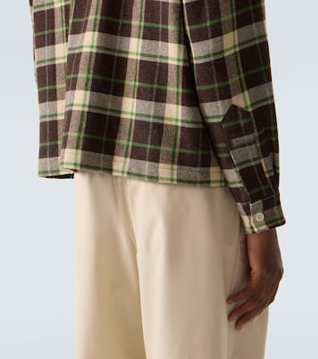 Woodcrest plaid wool flannel overshirt | Bode