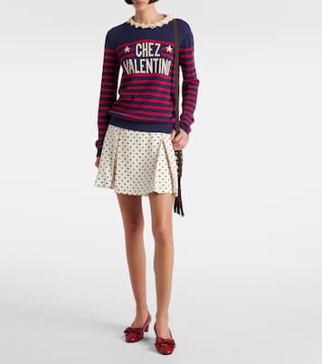 Pull Chez Valentino rayé en coton | Valentino