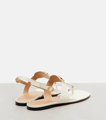 VLogo Signature leather thong sandals | Valentino Garavani