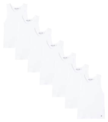 Set of 7 cotton tank tops | Bonpoint