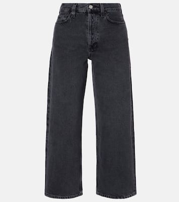 Mid-Rise Wide-Leg Cropped Jeans Arc | Agolde