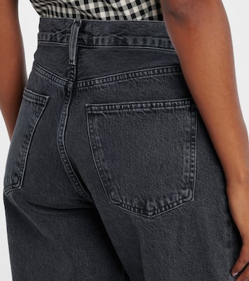 Mid-Rise Wide-Leg Cropped Jeans Arc | Agolde