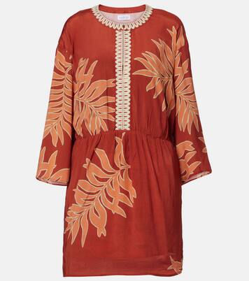 Robe Phoebe brodée imprimée | Velvet