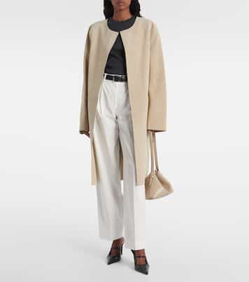 Mantel aus Veloursleder | Toteme