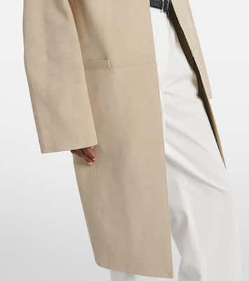 Mantel aus Veloursleder | Toteme