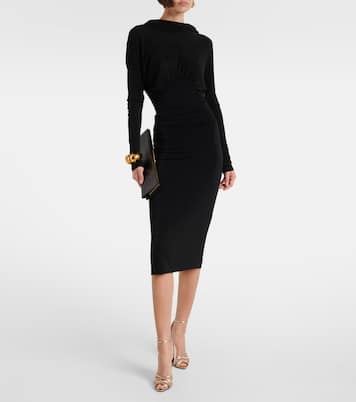 Chandelle 110 crêpe satin sandals | Saint Laurent