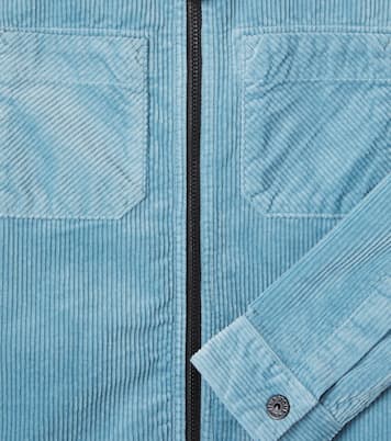 Compass cotton-blend corduroy overshirt | Stone Island Junior