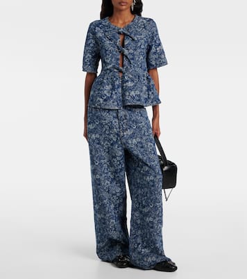 Wide-Leg Jeans Tapestry | Ganni