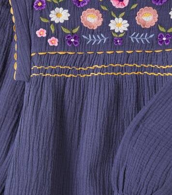 Isatys embroidered cotton gauze dress | Louise Misha