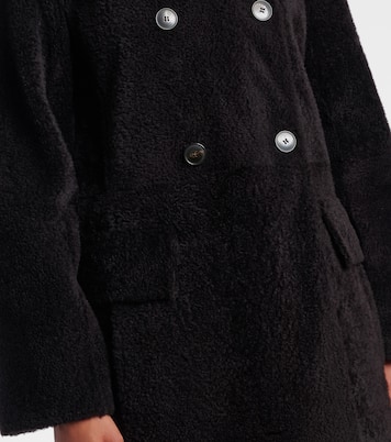 Double-breasted shearling coat | Yves Salomon