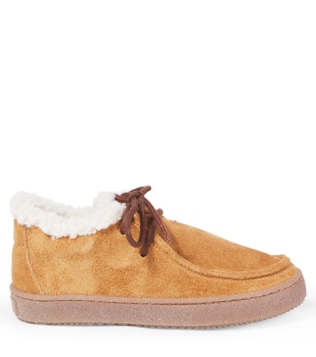 Shearling-lined suede moccasins | PèPè