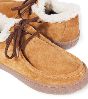 Shearling-lined suede moccasins | PèPè