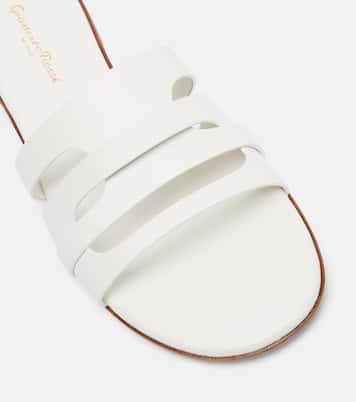 Pantoletten aus Leder | Gianvito Rossi