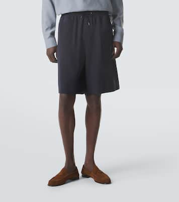 Linen canvas Bermuda shorts | Giorgio Armani