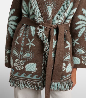 Cardigan Echoes Of The Island en laine et coton | Alanui