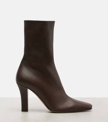 Mona leather ankle boots | The Row