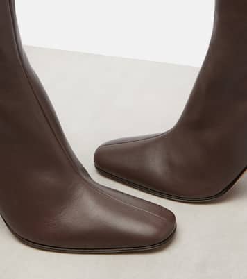 Mona leather ankle boots | The Row