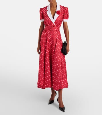 Midikleid aus Seiden-Twill | Rodarte