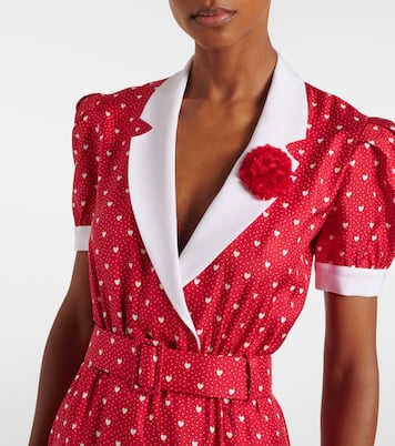 Midikleid aus Seiden-Twill | Rodarte