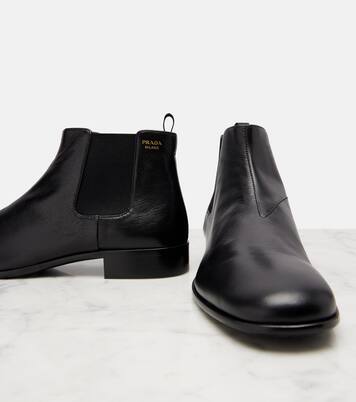 Leather Chelsea boots | Prada