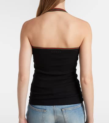 Top Web Stripe en coton mélangé | Gucci