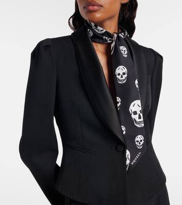 Printed silk scarf | McQueen