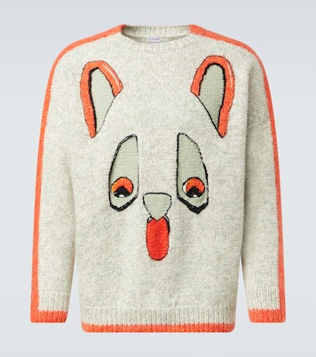 Louis Wain x بلوفر من الصوف المخلوط بحبكة إنتارسيا | Loewe