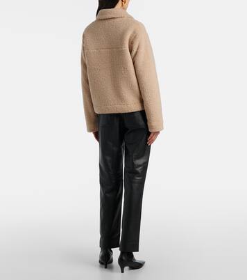 Leather cropped straight pants | Vince