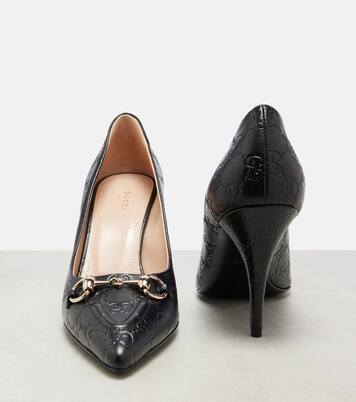 Pumps Erin GG Horsebit aus Leder | Gucci