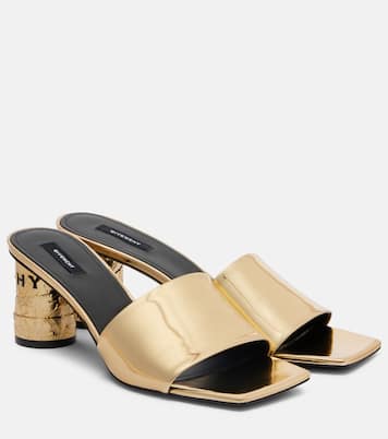 Pantoletten Tape 65 aus Metallic-Leder | Givenchy