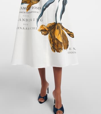 Printed cotton-blend shirt dress | Erdem