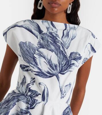 Robe en coton à fleurs | Erdem