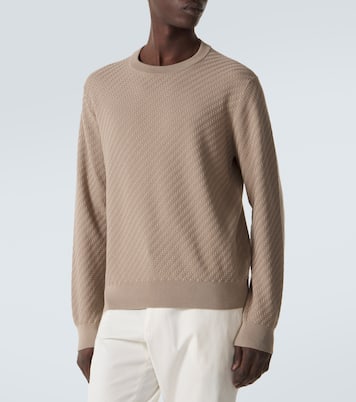 Cotton, silk, and cashmere sweater | Brioni