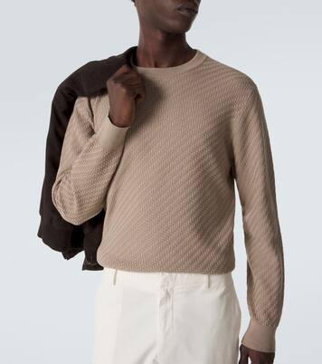 Cotton, silk, and cashmere sweater | Brioni