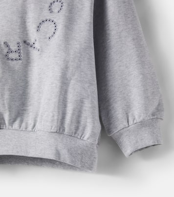 Sudadera de algodón con logo bordado | Stella McCartney Kids
