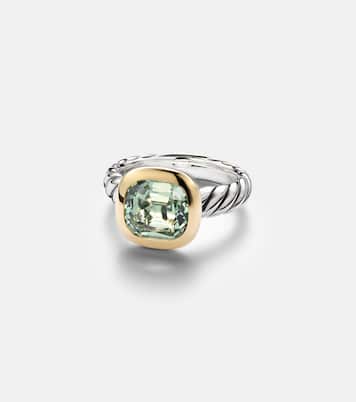DY Mercer® sterling silver and 18kt gold ring with prasiolite | David Yurman