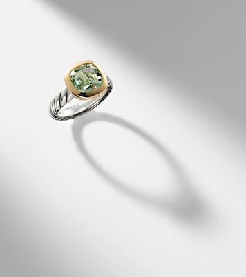 DY Mercer® sterling silver and 18kt gold ring with prasiolite | David Yurman