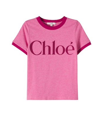 T-shirt en coton à logo | Chloé Kids